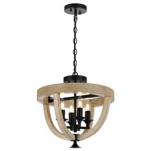 Tokig Iron Timber Multi Mount 4 Light Pendant
